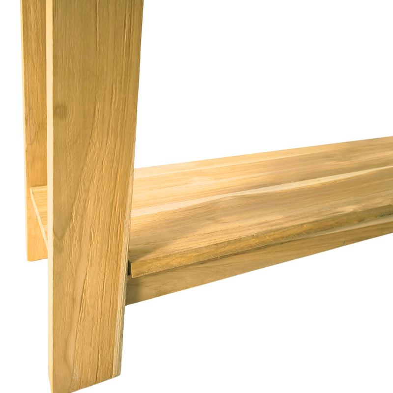 Κονσόλα Decoza pakoworld teak ξύλο σε φυσική απόχρωση 140x40x80εκ ** Κονσόλα Decoza pakoworld teak ξύλο σε φυσική απόχρωση 140x40x80εκ **