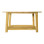 Κονσόλα Decoza pakoworld teak ξύλο σε φυσική απόχρωση 140x40x80εκ **