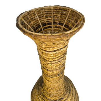 Διακοσμητικό βάζο Strail Inart banana rope σε φυσική απόχρωση Φ40x100εκ ** Διακοσμητικό βάζο Strail Inart banana rope σε φυσική απόχρωση Φ40x100εκ **