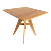 Τραπέζι Cadrada pakoworld teak ξύλο σε φυσική απόχρωση 80x80x76εκ **
