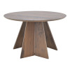 Τραπέζι Bibble pakoworld mdf σε καρυδί απόχρωση Φ120x76εκ ** Τραπέζι Bibble pakoworld mdf σε καρυδί απόχρωση Φ120x76εκ **