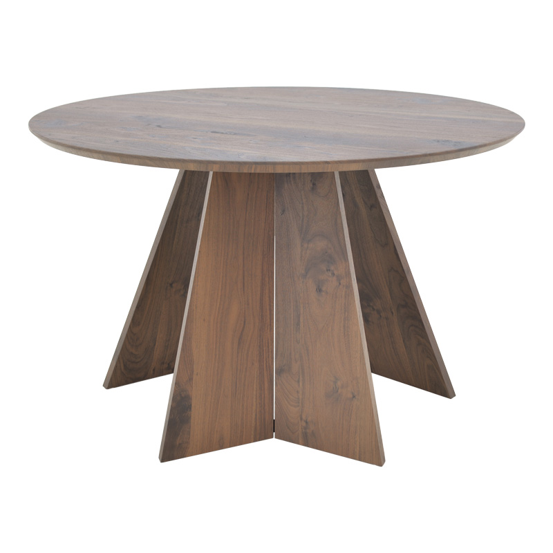 Τραπέζι Bibble pakoworld mdf σε καρυδί απόχρωση Φ120x76εκ ** Τραπέζι Bibble pakoworld mdf σε καρυδί απόχρωση Φ120x76εκ **