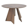 Τραπέζι Bibble pakoworld mdf σε καρυδί απόχρωση Φ120x76εκ ** Τραπέζι Bibble pakoworld mdf σε καρυδί απόχρωση Φ120x76εκ **