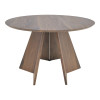 Τραπέζι Bibble pakoworld mdf σε καρυδί απόχρωση Φ120x76εκ ** Τραπέζι Bibble pakoworld mdf σε καρυδί απόχρωση Φ120x76εκ **