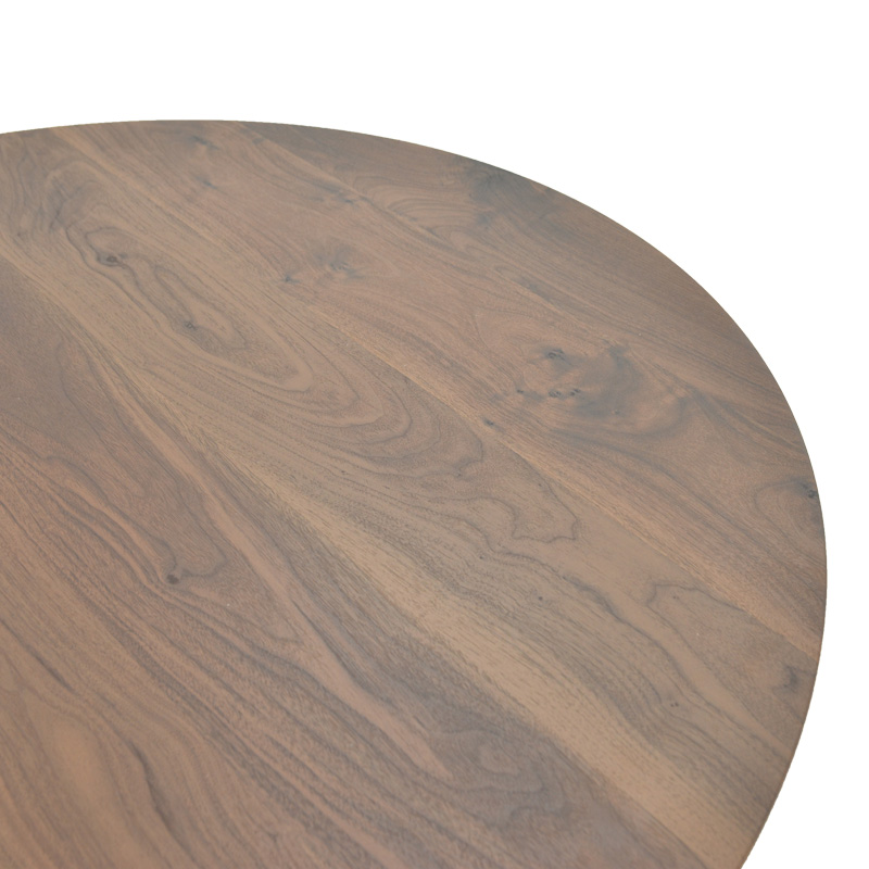 Τραπέζι Bibble pakoworld mdf σε καρυδί απόχρωση Φ120x76εκ ** Τραπέζι Bibble pakoworld mdf σε καρυδί απόχρωση Φ120x76εκ **