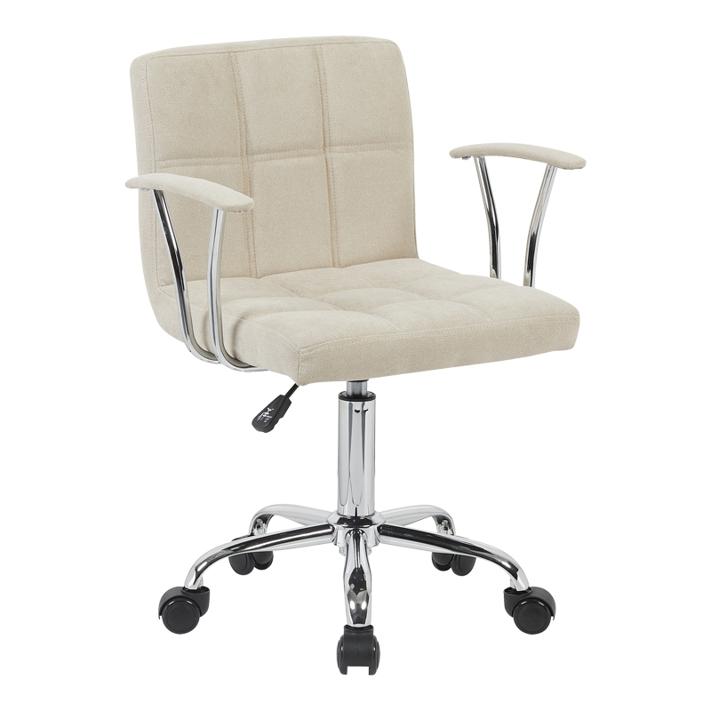 Καρέκλα γραφείου Buleco pakoworld μπεζ ύφασμα 56x46x74-86εκ ** Καρέκλα γραφείου Buleco pakoworld μπεζ ύφασμα 56x46x74-86εκ **