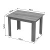 Τραπέζι Manka pakoworld σε λευκή απόχρωση 110x80x77εκ ** Τραπέζι Manka pakoworld σε λευκή απόχρωση 110x80x77εκ **