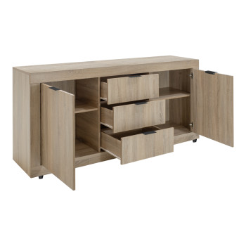 Μπουφές Doha pakoworld σε sonoma απόχρωση 180x45x80.5εκ ** Μπουφές Doha pakoworld σε sonoma απόχρωση 180x45x80.5εκ **