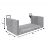 Ραφιέρα τοίχου Derva pakoworld σε λευκή απόχρωση 30x15x10cm **