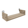 Ραφιέρα τοίχου Derva pakoworld σε oak απόχρωση 45x15x10cm ** Ραφιέρα τοίχου Derva pakoworld σε oak απόχρωση 45x15x10cm **
