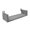 Ραφιέρα τοίχου Derva pakoworld σε cement γκρι απόχρωση 45x15x10cm **