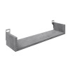 Ραφιέρα τοίχου Derva pakoworld σε cement γκρι απόχρωση 60x15x10cm **
