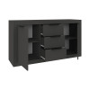 Μπουφές Doha pakoworld σε ανθρακί απόχρωση 150x45x80.5εκ ** Μπουφές Doha pakoworld σε ανθρακί απόχρωση 150x45x80.5εκ **