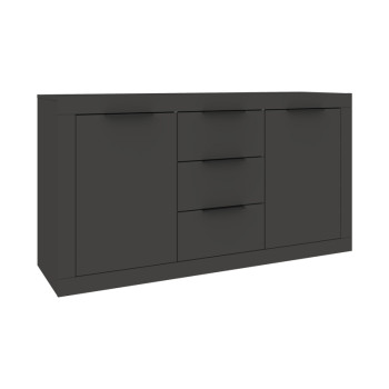 Μπουφές Doha pakoworld σε ανθρακί απόχρωση 150x45x80.5εκ **