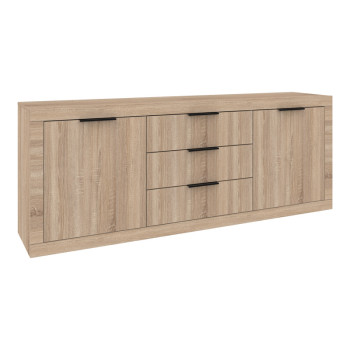 Μπουφές Doha pakoworld σε sonoma απόχρωση 210x45x80.5εκ **