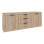Μπουφές Doha pakoworld σε sonoma απόχρωση 210x45x80.5εκ **