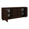 Μπουφές Doha pakoworld σε wenge απόχρωση 210x45x80.5εκ **