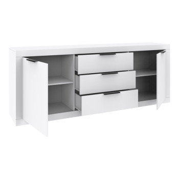 Μπουφές Doha pakoworld σε λευκή απόχρωση 210x45x80.5εκ **