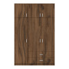 Ντουλάπα τρίφυλλη με συρτάρια Royal pakoworld καρυδι-oak 150x58x230εκ ** Ντουλάπα τρίφυλλη με συρτάρια Royal pakoworld καρυδι-oak 150x58x230εκ **