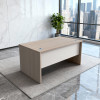 Γραφείο εργασίας Armadi pakoworld sonoma-λευκό 180x75x75εκ ** Γραφείο εργασίας Armadi pakoworld sonoma-λευκό 180x75x75εκ **
