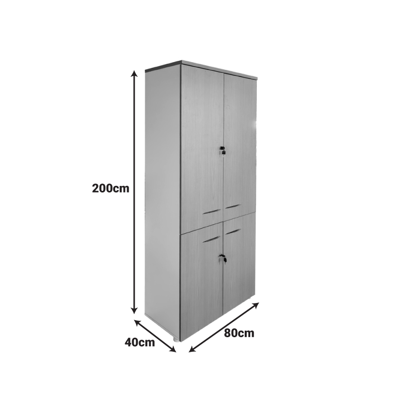 Ντουλάπα γραφείου Armadi pakoworld sonoma-λευκό 80x40x200εκ ** Ντουλάπα γραφείου Armadi pakoworld sonoma-λευκό 80x40x200εκ **