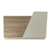 Γραφείο reception Stark pakoworld σε oak-μπεζ απόχρωση 160x60x105εκ **
