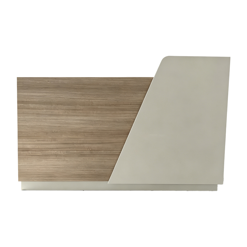 Γραφείο reception Stark pakoworld σε oak-μπεζ απόχρωση 160x60x105εκ **