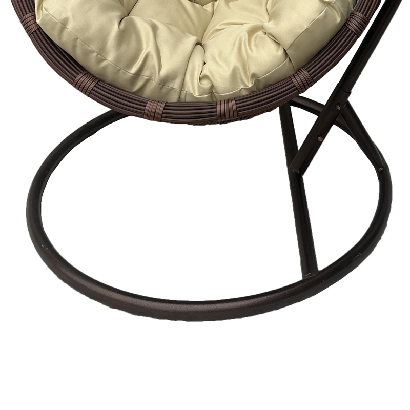 Κούνια φωλιά με βάση Cungo pakoworld μέταλλο καφέ- pe rattan καφέ με μπεζ μαξιλάρι 125x105x195εκ ** Κούνια φωλιά με βάση Cungo pakoworld μέταλλο καφέ- pe rattan καφέ με μπεζ μαξιλάρι 125x105x195εκ **