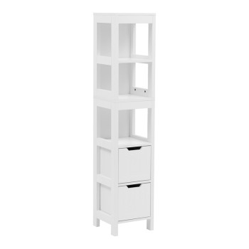Ντουλάπι-στήλη Kelby pakoworld mdf λευκό 30x30x144εκ **