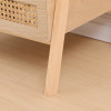 Ραφιέρα επιδαπέδια 3όροφη Scandy pakoworld mdf-rattan σε φυσική απόχρωση 44x37x110εκ ** Ραφιέρα επιδαπέδια 3όροφη Scandy pakoworld mdf-rattan σε φυσική απόχρωση 44x37x110εκ **