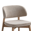 Καρέκλα Siena pakoworld rubberwood σε φυσική-μπεζ απόχρωση 48x50x81εκ - 2τμχ.