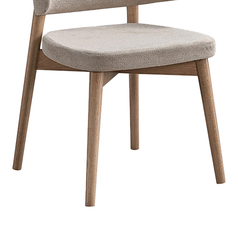 Καρέκλα Siena pakoworld rubberwood σε φυσική-μπεζ απόχρωση 48x50x81εκ - 2τμχ.