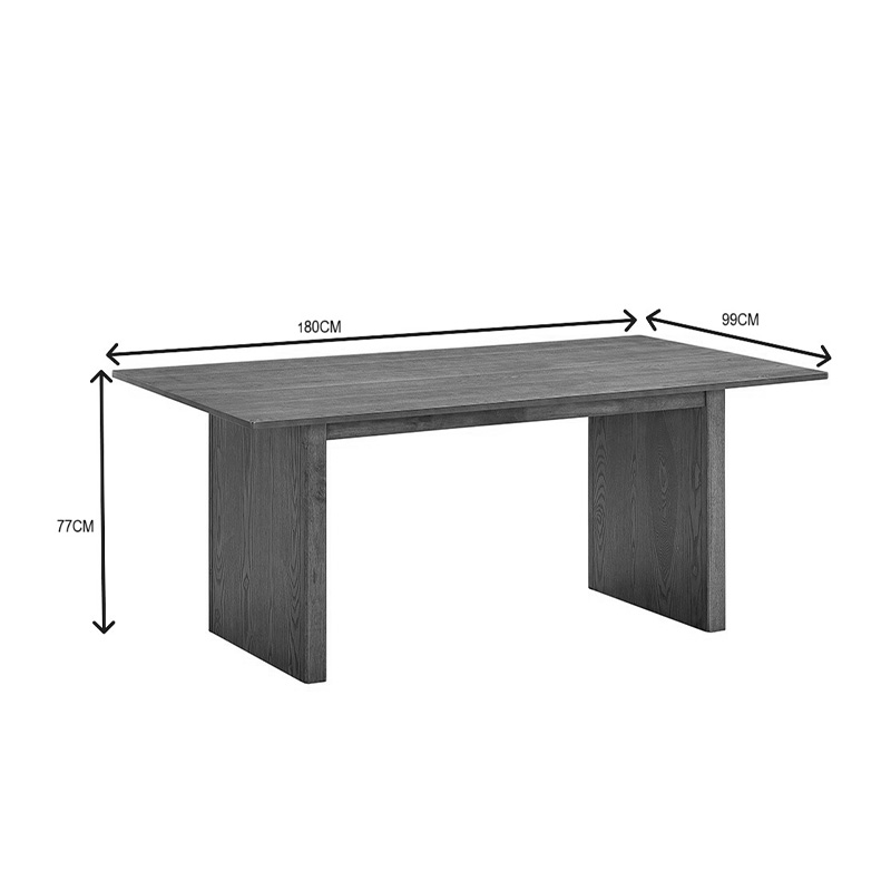 Τραπέζι Eleganza pakoworld mdf σε καρυδί απόχρωση 180x99x75.8εκ ** Τραπέζι Eleganza pakoworld mdf σε καρυδί απόχρωση 180x99x75.8εκ **