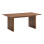 Τραπέζι Eleganza pakoworld mdf σε καρυδί απόχρωση 180x99x75.8εκ **