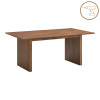 Τραπεζαρία Eleganza-Raudi pakoworld σετ 7τεμ mdf σε καρυδί-εκρού απόχρωση 180x99x75.8εκ ** Τραπεζαρία Eleganza-Raudi pakoworld σετ 7τεμ mdf σε καρυδί-εκρού απόχρωση 180x99x75.8εκ **