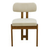 Καρέκλα Genoa pakoworld καρυδί rubberwood και εκρού ύφασμα 50x43x82εκ - 2τμχ. Καρέκλα Genoa pakoworld καρυδί rubberwood και εκρού ύφασμα 50x43x82εκ - 2τμχ.