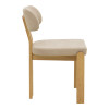 Καρέκλα Genoa pakoworld sonoma rubberwood και μπεζ ύφασμα 50x43x82εκ - 2τμχ. Καρέκλα Genoa pakoworld sonoma rubberwood και μπεζ ύφασμα 50x43x82εκ - 2τμχ.