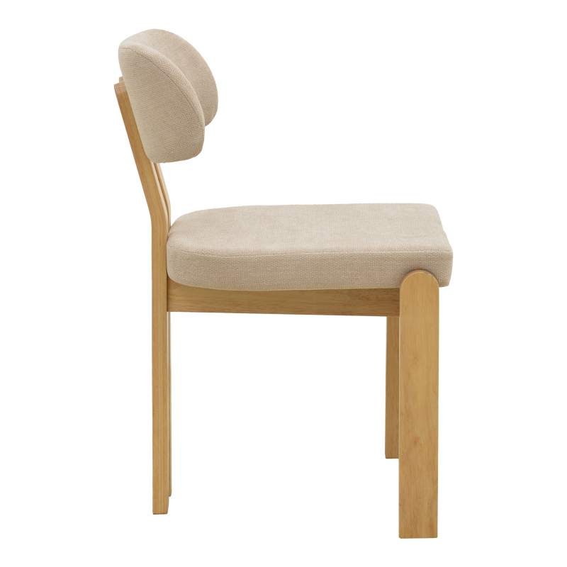 Καρέκλα Genoa pakoworld sonoma rubberwood και μπεζ ύφασμα 50x43x82εκ - 2τμχ. Καρέκλα Genoa pakoworld sonoma rubberwood και μπεζ ύφασμα 50x43x82εκ - 2τμχ.