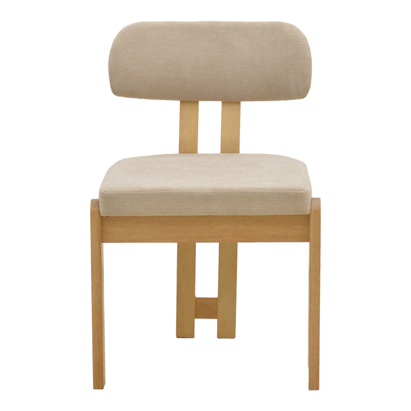 Καρέκλα Genoa pakoworld sonoma rubberwood και μπεζ ύφασμα 50x43x82εκ - 2τμχ. Καρέκλα Genoa pakoworld sonoma rubberwood και μπεζ ύφασμα 50x43x82εκ - 2τμχ.