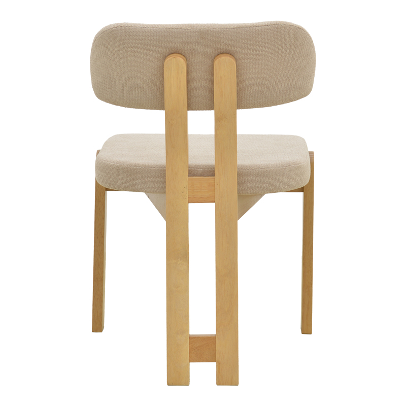 Καρέκλα Genoa pakoworld sonoma rubberwood και μπεζ ύφασμα 50x43x82εκ - 2τμχ. Καρέκλα Genoa pakoworld sonoma rubberwood και μπεζ ύφασμα 50x43x82εκ - 2τμχ.