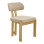 Καρέκλα Genoa pakoworld sonoma rubberwood και μπεζ ύφασμα 50x43x82εκ - 2τμχ.