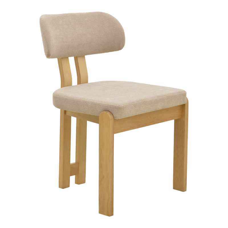 Καρέκλα Genoa pakoworld sonoma rubberwood και μπεζ ύφασμα 50x43x82εκ - 2τμχ. Καρέκλα Genoa pakoworld sonoma rubberwood και μπεζ ύφασμα 50x43x82εκ - 2τμχ.