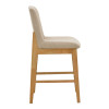 Σκαμπό μπαρ Dalby pakoworld sonoma rubberwood και μπεζ ύφασμα 50x45x102,5εκ - 2τμχ. Σκαμπό μπαρ Dalby pakoworld sonoma rubberwood και μπεζ ύφασμα 50x45x102,5εκ - 2τμχ.
