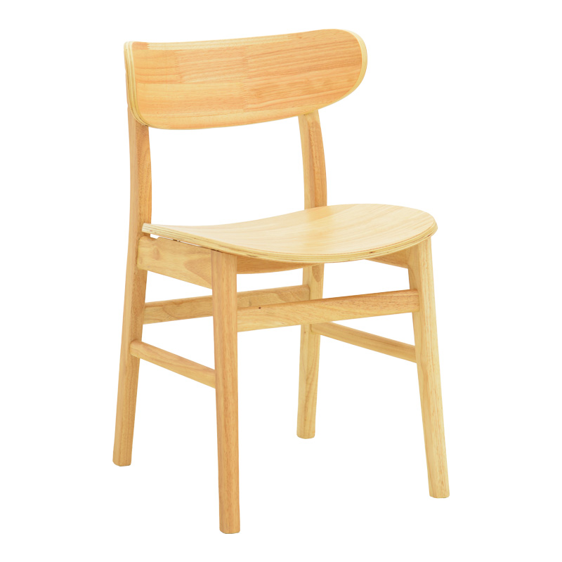 Καρέκλα Lumnia pakoworld rubberwood σε φυσική απόχρωση 46x50x76εκ **