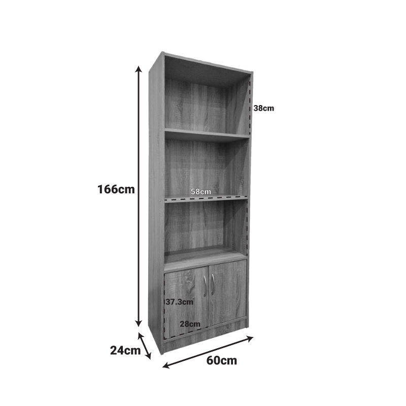 Βιβλιοθήκη Tekaro pakoworld σε sonoma απόχρωση 60x29x166εκ ** Βιβλιοθήκη Tekaro pakoworld σε sonoma απόχρωση 60x29x166εκ **