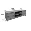 Έπιπλο τηλεόρασης Serank pakoworld σε sonoma απόχρωση 120x40x40εκ ** Έπιπλο τηλεόρασης Serank pakoworld σε sonoma απόχρωση 120x40x40εκ **