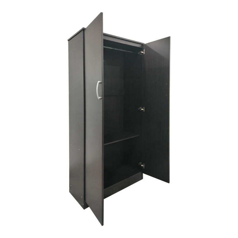 Ντουλάπα δίφυλλη Athos pakoworld σε wenge απόχρωση 80x42x180εκ **