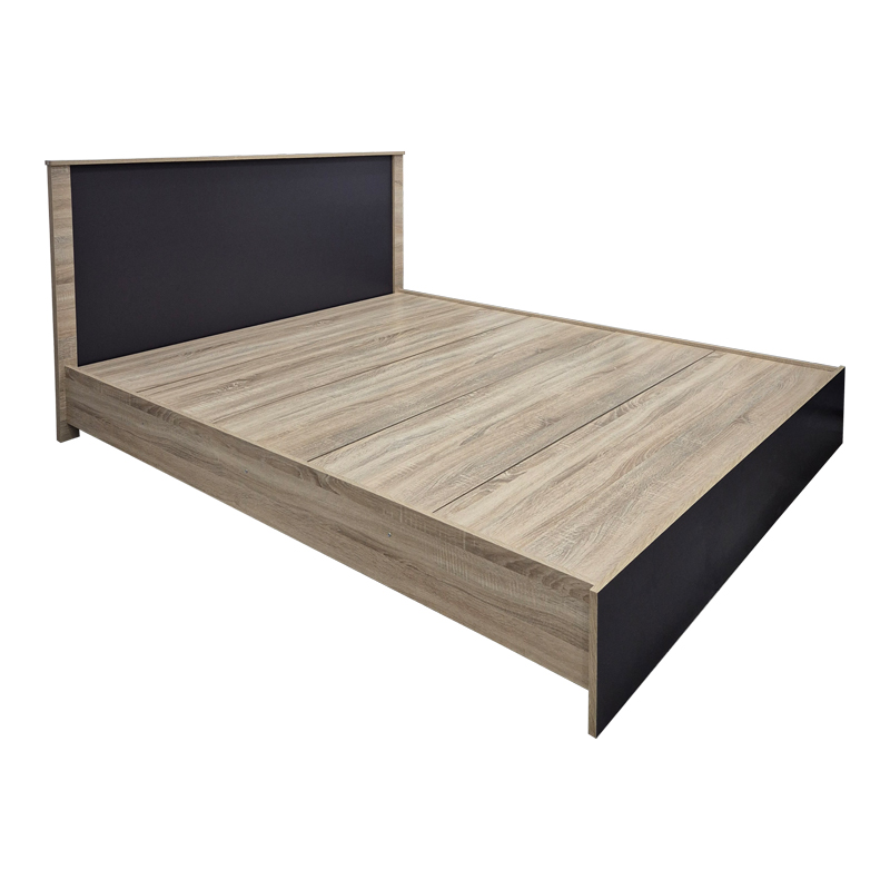 Κρεβάτι Athos pakoworld σε sonoma-ανθρακί απόχρωση 160x200εκ ** Κρεβάτι Athos pakoworld σε sonoma-ανθρακί απόχρωση 160x200εκ **