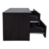 Κομοδίνο Athos pakoworld σε wenge απόχρωση 48x40x41.5εκ **