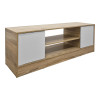 Έπιπλο τηλεόρασης Sasa pakoworld sonoma-λευκό 120x35x41.5εκ ** Έπιπλο τηλεόρασης Sasa pakoworld sonoma-λευκό 120x35x41.5εκ **
